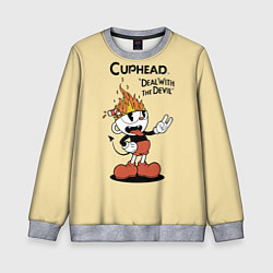 Детский свитшот Cuphead: Flame Mugman