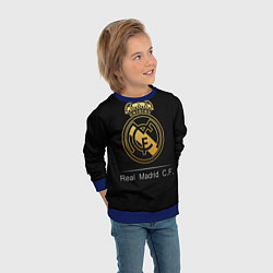 Свитшот детский FC Real Madrid: Gold Edition, цвет: 3D-синий — фото 2