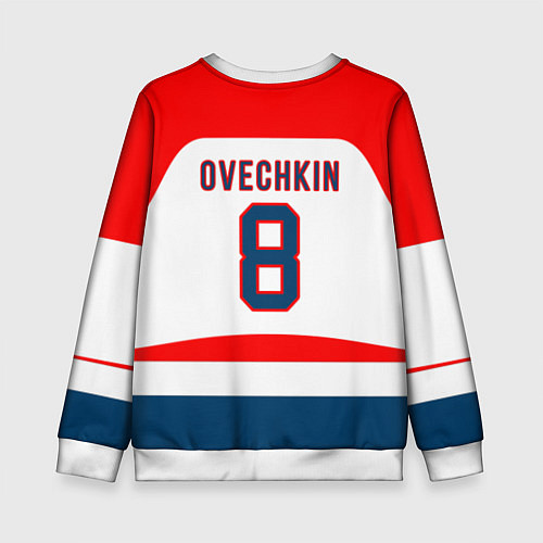 Детский свитшот Washington Capitals: Ovechkin White / 3D-Белый – фото 2