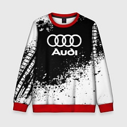 Свитшот детский Audi: Black Spray, цвет: 3D-красный