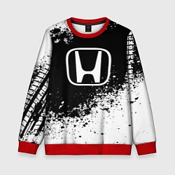 Свитшот детский Honda: Black Spray, цвет: 3D-красный