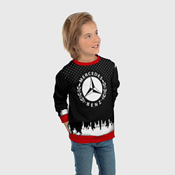 Свитшот детский Mercedes-Benz: Black Side, цвет: 3D-красный — фото 2