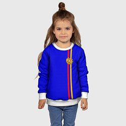 Свитшот детский Армения, цвет: 3D-белый — фото 2