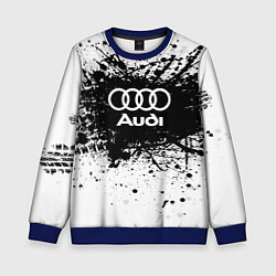 Свитшот детский Audi: Black Spray, цвет: 3D-синий