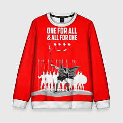 Детский свитшот One for all & all for one