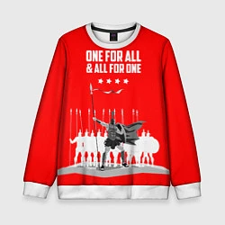 Детский свитшот One for all & all for one