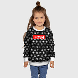 Свитшот детский FCSM Supreme, цвет: 3D-белый — фото 2