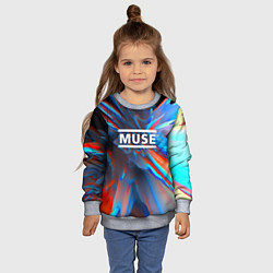 Свитшот детский Muse: Colour Abstract, цвет: 3D-меланж — фото 2