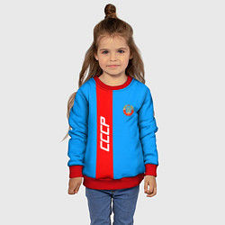 Свитшот детский СССР: Blue Collection, цвет: 3D-красный — фото 2