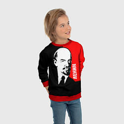 Свитшот детский Хитрый Ленин, цвет: 3D-красный — фото 2