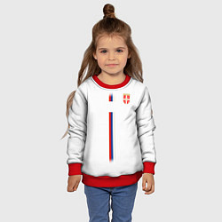 Свитшот детский Сборная Сербии: Запасная ЧМ-2018, цвет: 3D-красный — фото 2