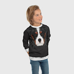 Свитшот детский Cavalier King Charles, цвет: 3D-белый — фото 2