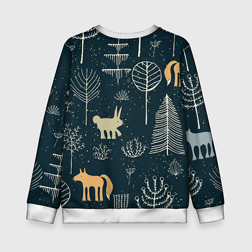 Детский свитшот Чудеса леса / 3D-Белый – фото 2