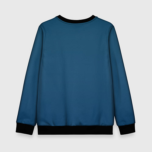 Детский свитшот Никогда не разговаривайте / 3D-Черный – фото 2