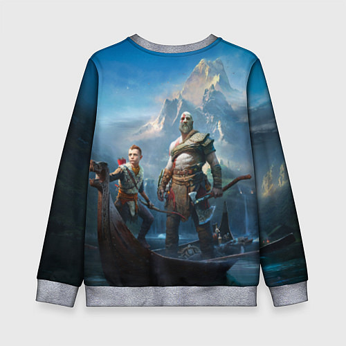 Детский свитшот God of War / 3D-Меланж – фото 2