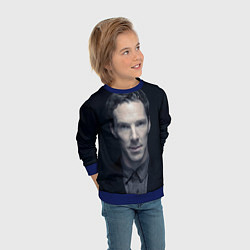 Свитшот детский Benedict Cumberbatch, цвет: 3D-синий — фото 2