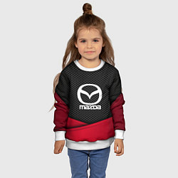 Свитшот детский Mazda: Grey Carbon, цвет: 3D-белый — фото 2