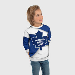 Свитшот детский Toronto Maple Leafs, цвет: 3D-белый — фото 2