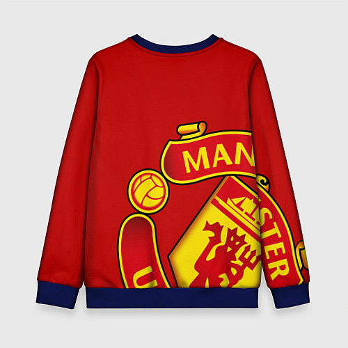 Детский свитшот FC Man United: Red Exclusive / 3D-Синий – фото 2