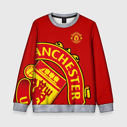 Свитшот детский FC Man United: Red Exclusive, цвет: 3D-меланж