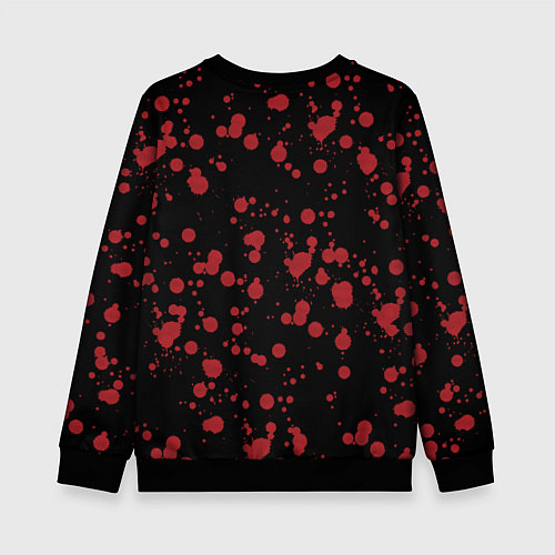 Детский свитшот Flesh Wound / 3D-Черный – фото 2