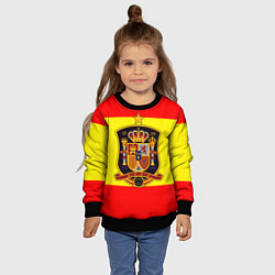 Свитшот детский Сборная Испании, цвет: 3D-черный — фото 2