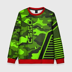 Детский свитшот CS:GO Light Green Camo