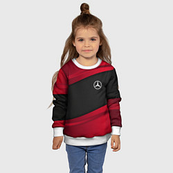 Свитшот детский Mercedes Benz: Red Sport, цвет: 3D-белый — фото 2