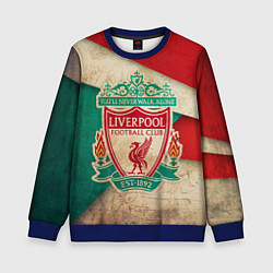 Свитшот детский FC Liverpool: Old Style, цвет: 3D-синий