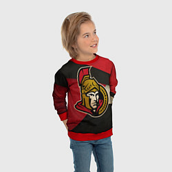 Свитшот детский HC Ottawa Senators: Old Style, цвет: 3D-красный — фото 2