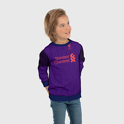 Свитшот детский FC Liverpool: Salah Away 18/19, цвет: 3D-синий — фото 2