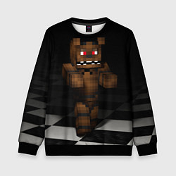 Свитшот детский Minecraft: Freddy FNAF, цвет: 3D-черный