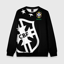 Свитшот детский Brazil Team: Exclusive, цвет: 3D-черный