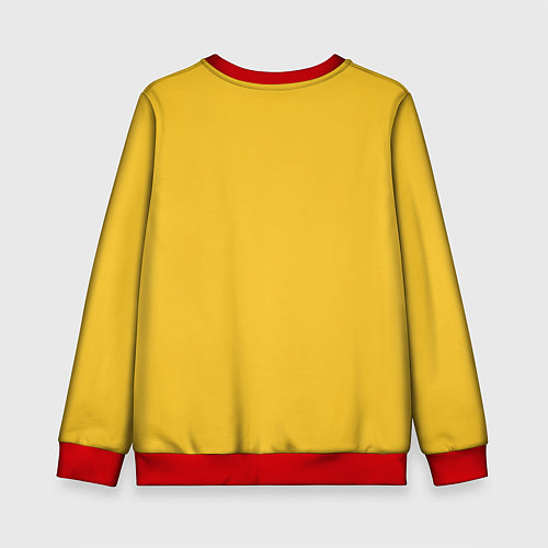 Детский свитшот #ДевочкаСкандал / 3D-Красный – фото 2