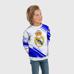 Свитшот детский Real Madrid, цвет: 3D-белый — фото 2