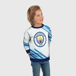 Свитшот детский Manchester city, цвет: 3D-синий — фото 2