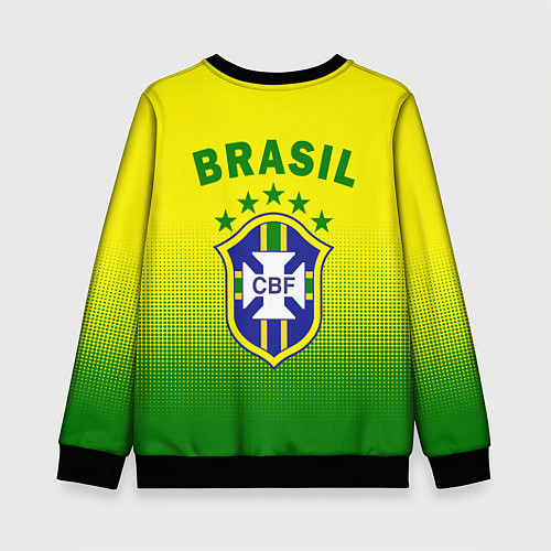 Детский свитшот CBF Brasil / 3D-Черный – фото 2