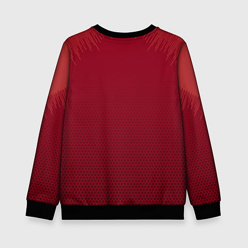 Детский свитшот Сборная Португалии соты сетка / 3D-Черный – фото 2