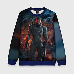 Свитшот детский Mass Effect: Soldier, цвет: 3D-синий