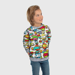 Свитшот детский Pop art Fashion, цвет: 3D-меланж — фото 2