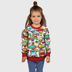 Свитшот детский Pop art Fashion, цвет: 3D-красный — фото 2