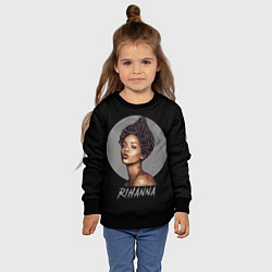 Свитшот детский Rihanna, цвет: 3D-черный — фото 2
