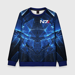 Детский свитшот Mass Effect: Blue Armor N7