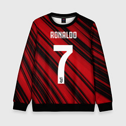 Свитшот детский Ronaldo 7: Red Sport, цвет: 3D-черный