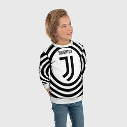 Свитшот детский FC Juventus Round, цвет: 3D-белый — фото 2