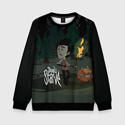 Свитшот детский Don't Starve: Night Forrest, цвет: 3D-черный