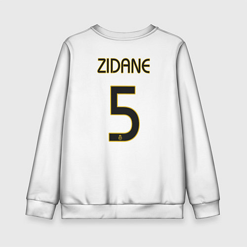 Детский свитшот FC Real Madrid: Zidane Retro / 3D-Белый – фото 2