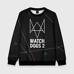 Свитшот детский Watch Dogs 2: Tech Geometry, цвет: 3D-черный
