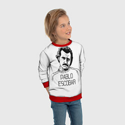 Свитшот детский Pablo Escobar, цвет: 3D-красный — фото 2