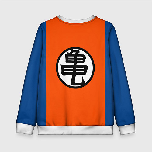 Детский свитшот DBZ: Kame Senin Kanji Emblem / 3D-Белый – фото 2